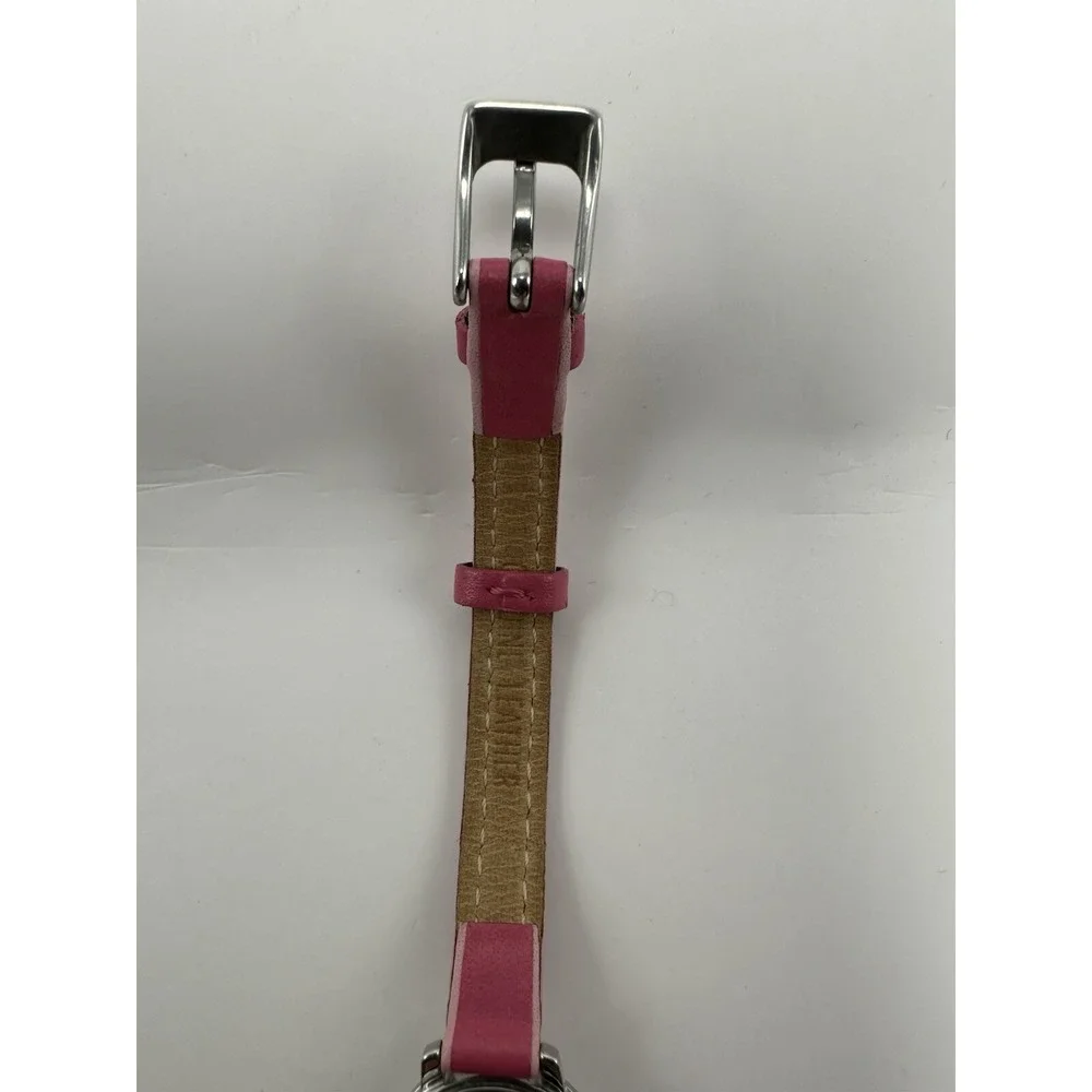 Skagen Steel 345SSLP Ladies Slim MOP‎ Watch New Battery 19MM 7.25